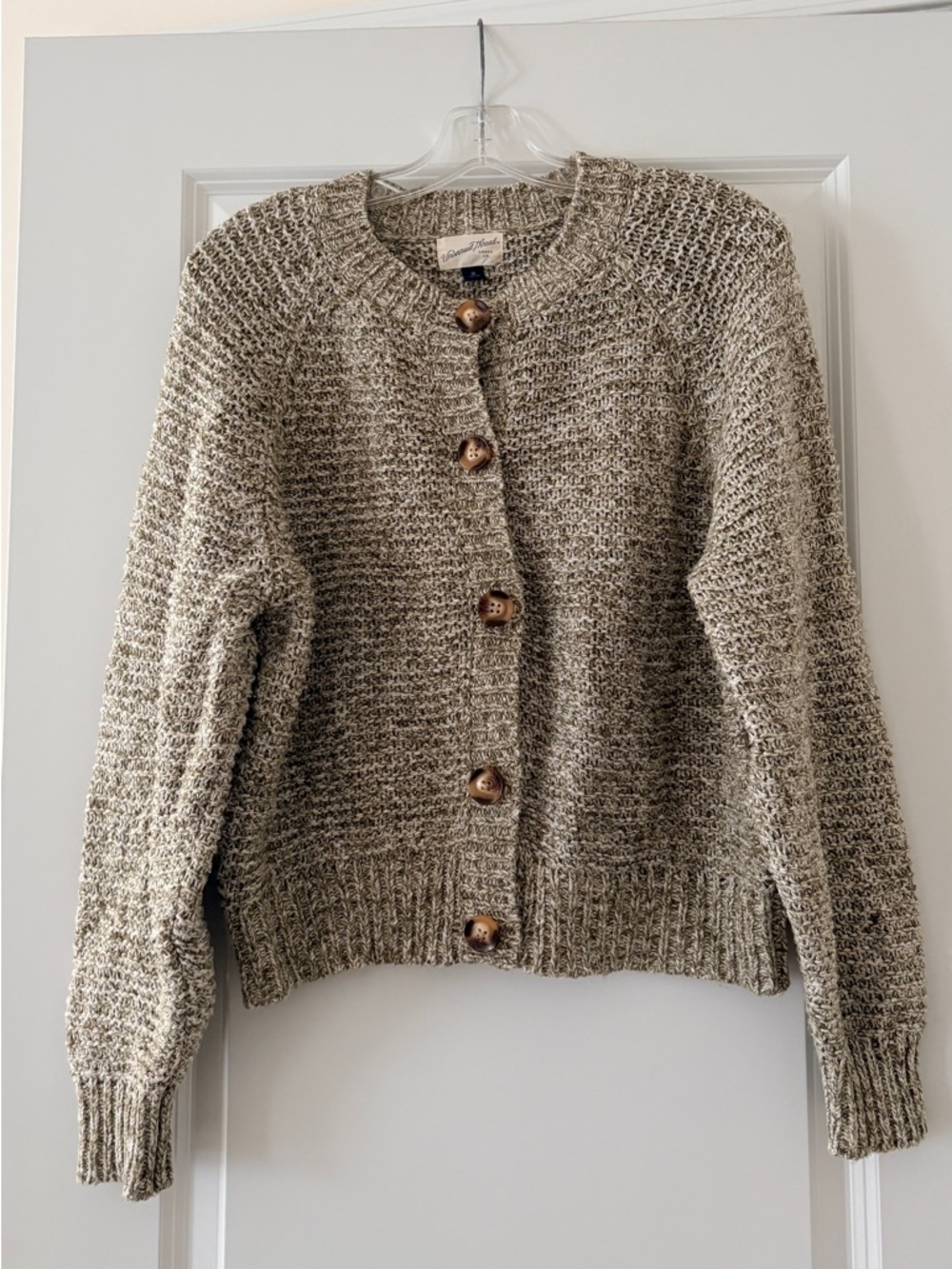 Universal Thread Button-Front Chunky Knit Cardigan